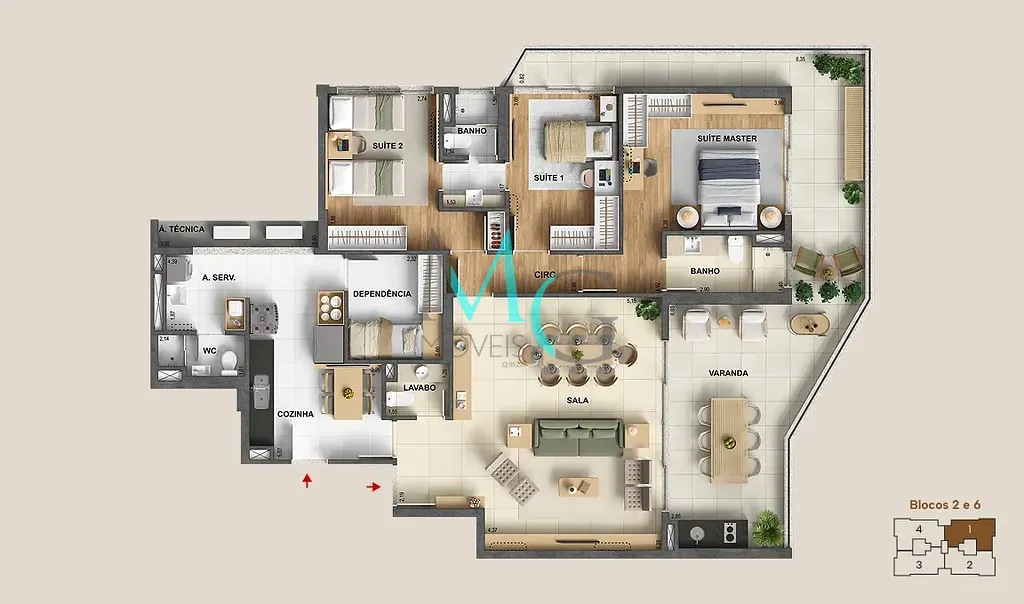 Apartamento, 4 quartos, 227 m² - Foto 22