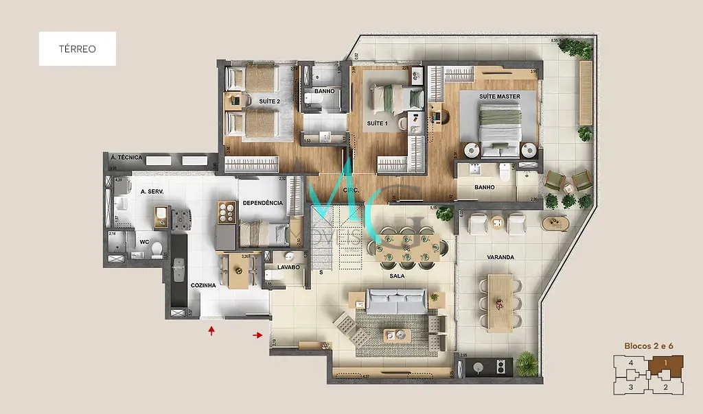 Apartamento, 4 quartos, 227 m² - Foto 24
