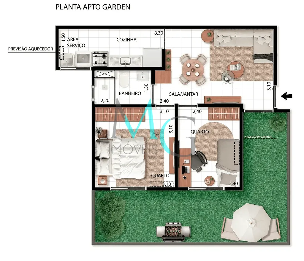 Apartamento, 2 quartos, 63 m² - Foto 15