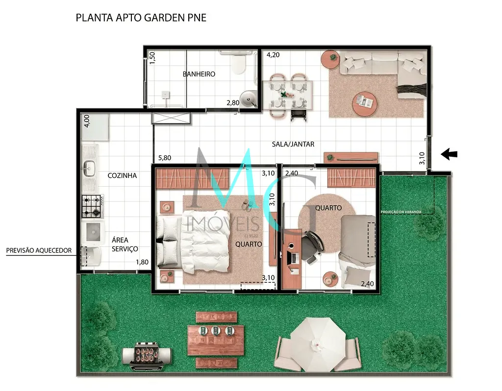 Apartamento, 2 quartos, 44 m² - Foto 16