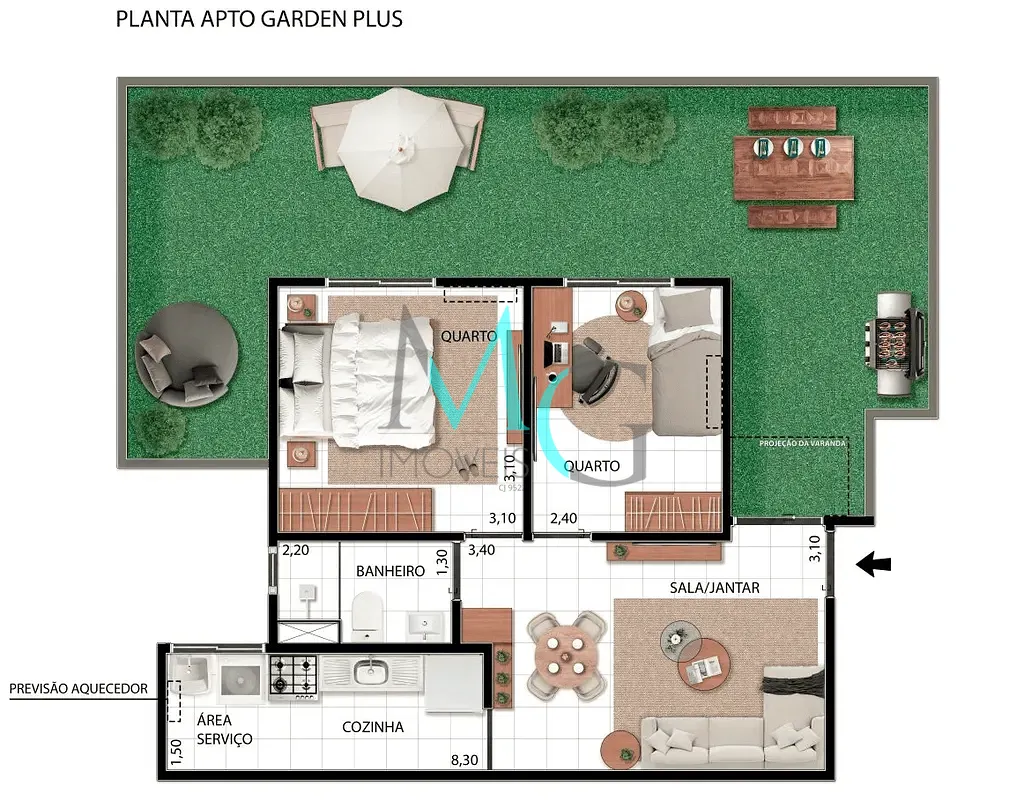 Apartamento, 2 quartos, 44 m² - Foto 17
