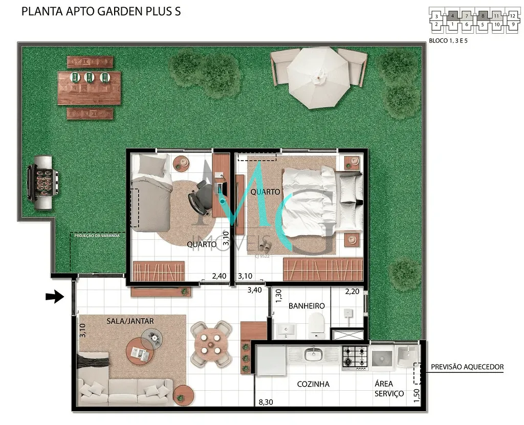 Apartamento, 2 quartos, 44 m² - Foto 18