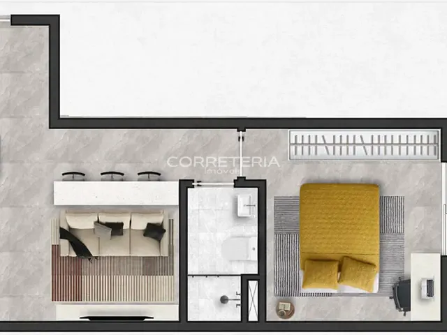 Apartamento 2 quartos e 1 banheiro, à venda, no bairro Bela Vista em São Paulo