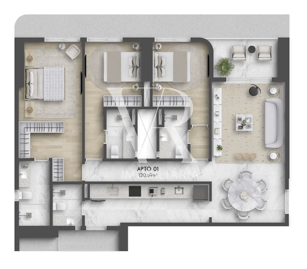 Apartamento à venda com 3 quartos, 120m² - Foto 18