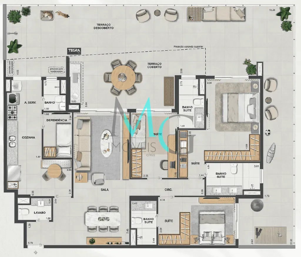 Apartamento, 3 quartos, 127 m² - Foto 62