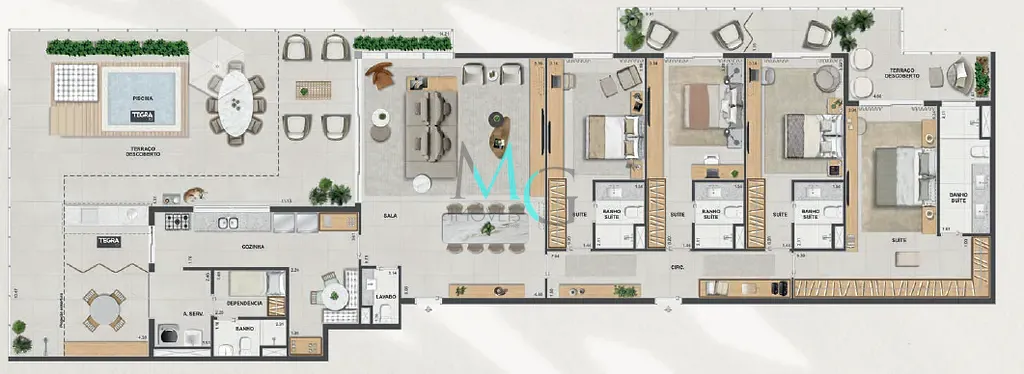 Apartamento, 3 quartos, 127 m² - Foto 65
