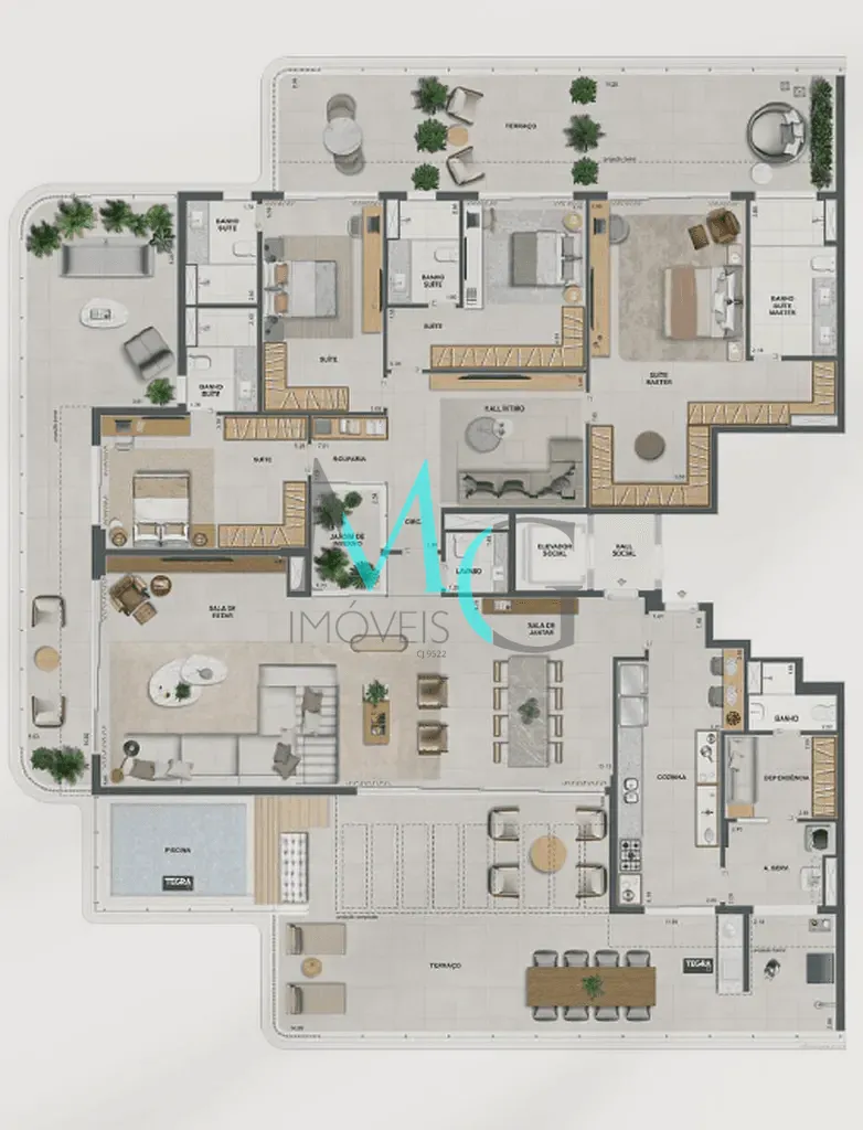 Apartamento, 4 quartos, 221 m² - Foto 38