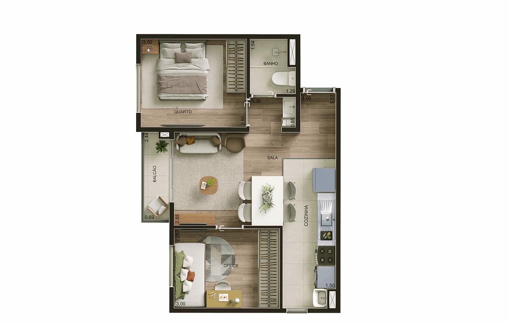 Apartamento, 2 quartos, 39 m² - Foto 18