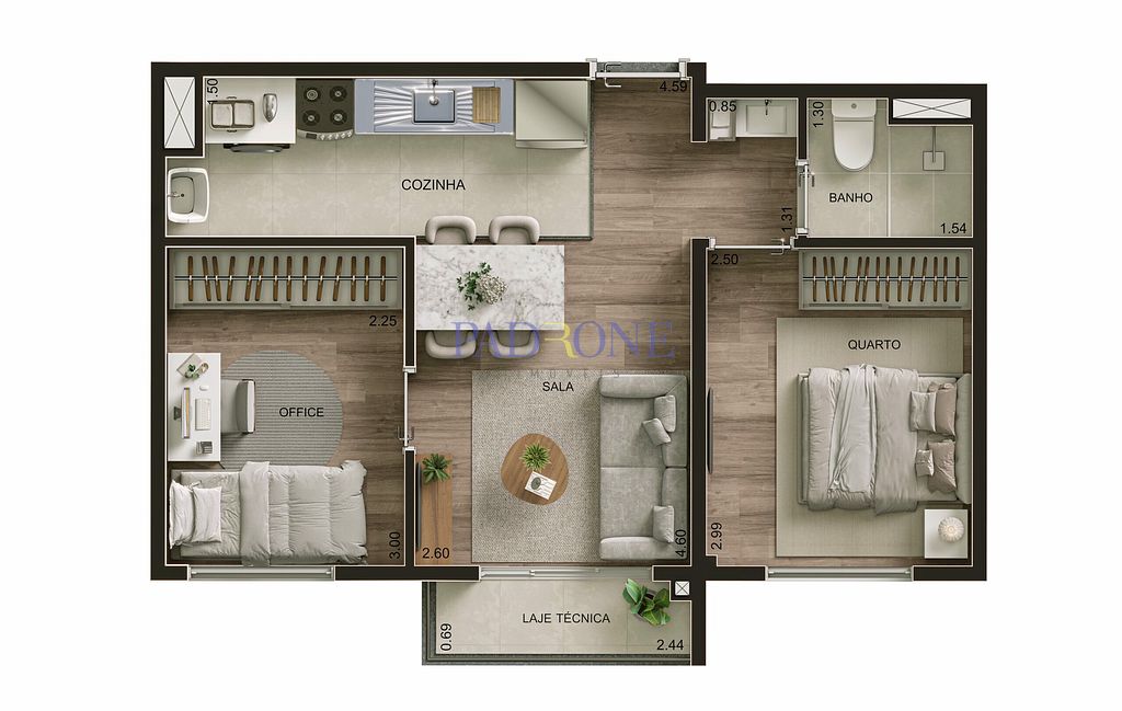 Apartamento à venda com 2 quartos, 39m² - Foto 19