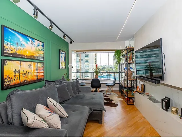 Apartamento 1 quarto e 1 banheiro, à venda, no bairro Brooklin Paulista em São Paulo