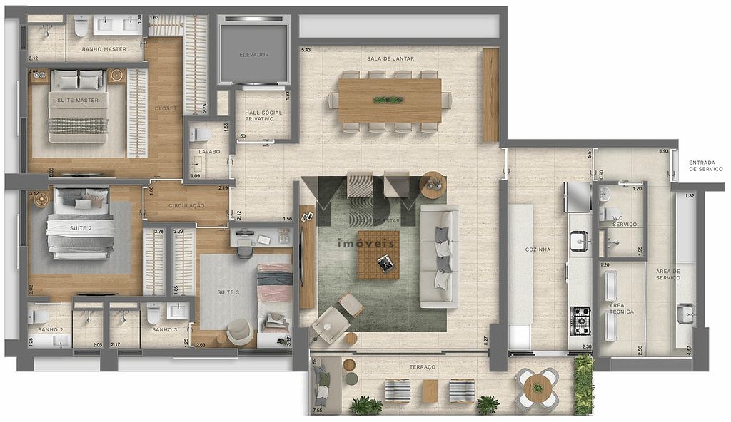 Apartamento à venda com 3 quartos, 166m² - Foto 41