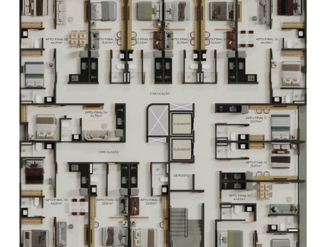 Studio 1 quarto e 1 banheiro, à venda, no bairro Jardim Oceania em João Pessoa