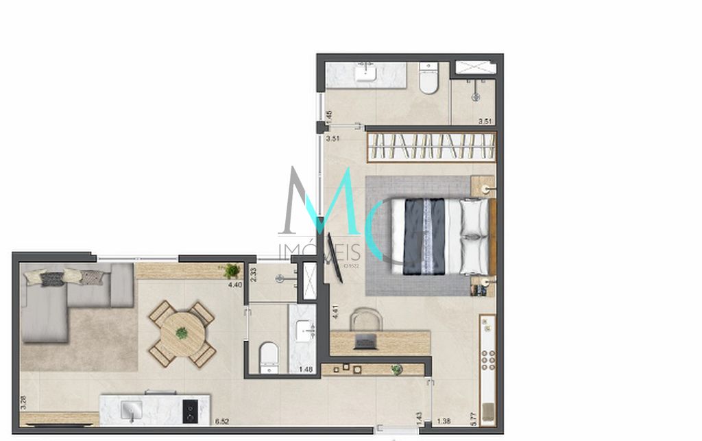 Cobertura, 1 quarto, 37 m² - Foto 20