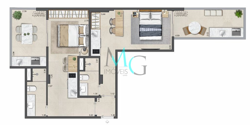 Cobertura, 1 quarto, 37 m² - Foto 23