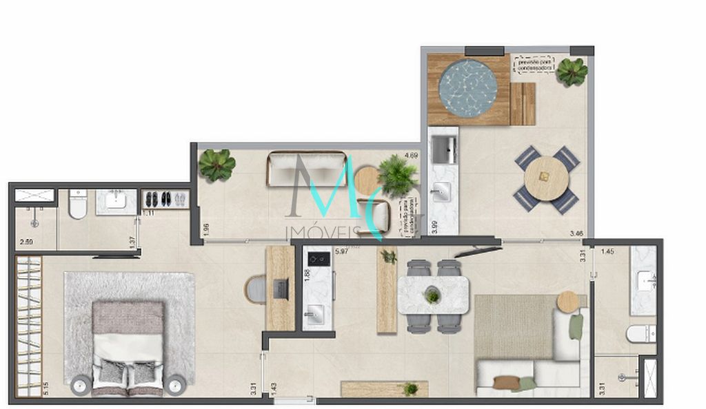 Cobertura, 1 quarto, 37 m² - Foto 26