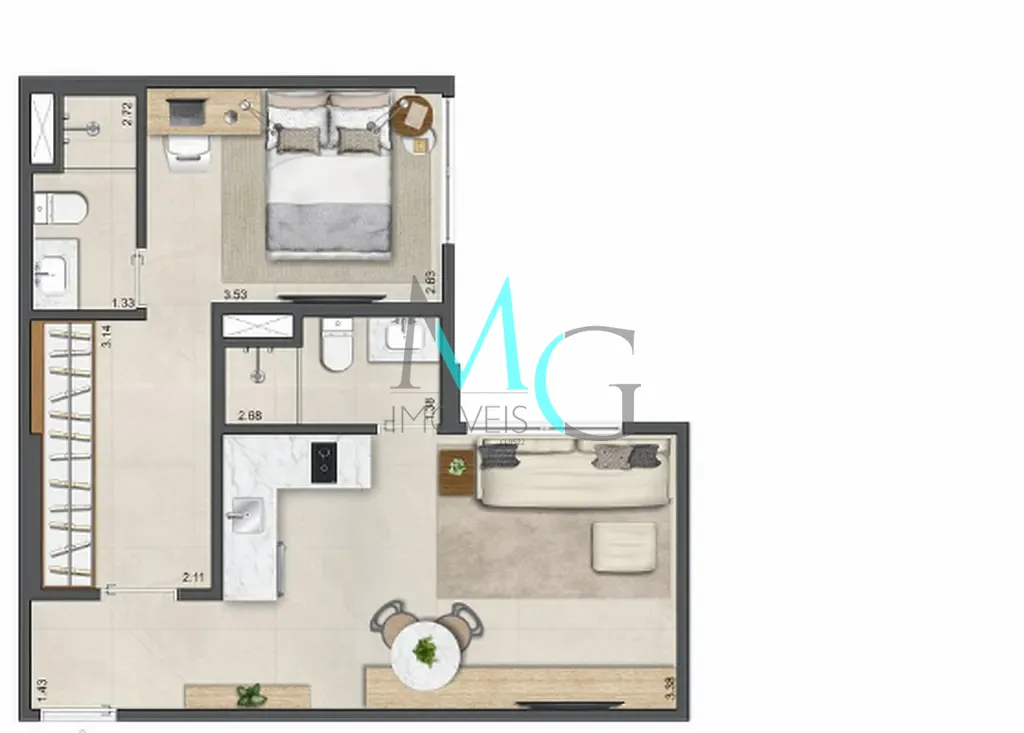 Apartamento, 2 quartos, 77 m² - Foto 15