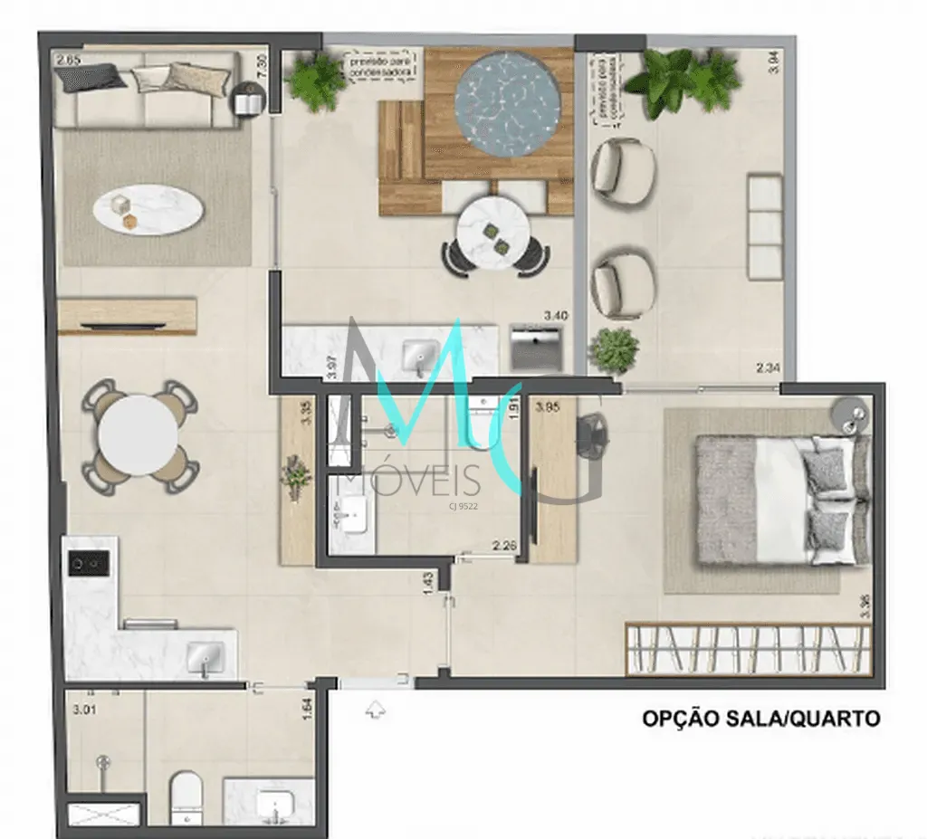 Apartamento, 2 quartos, 77 m² - Foto 24