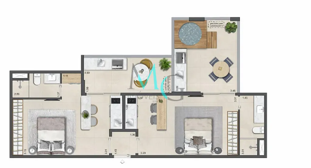 Apartamento, 2 quartos, 77 m² - Foto 27