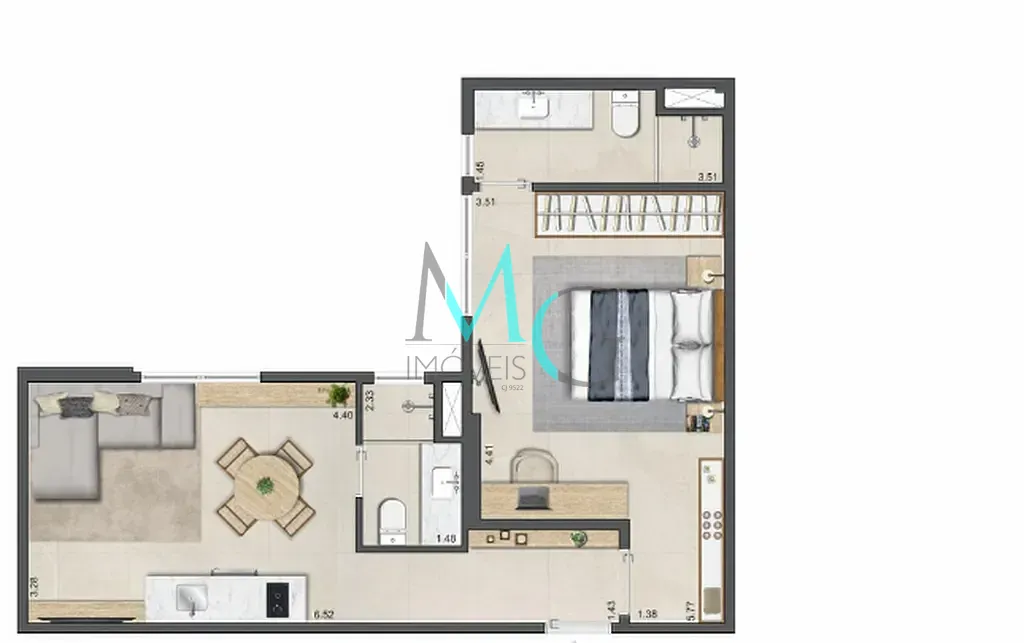 Apartamento, 2 quartos, 44 m² - Foto 20