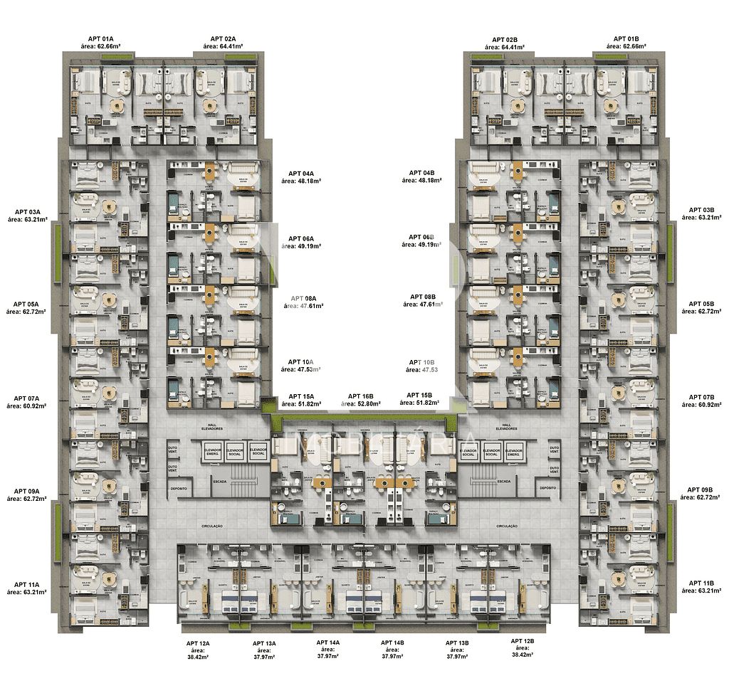 Apartamento à venda com 2 quartos, 60m² - Foto 44