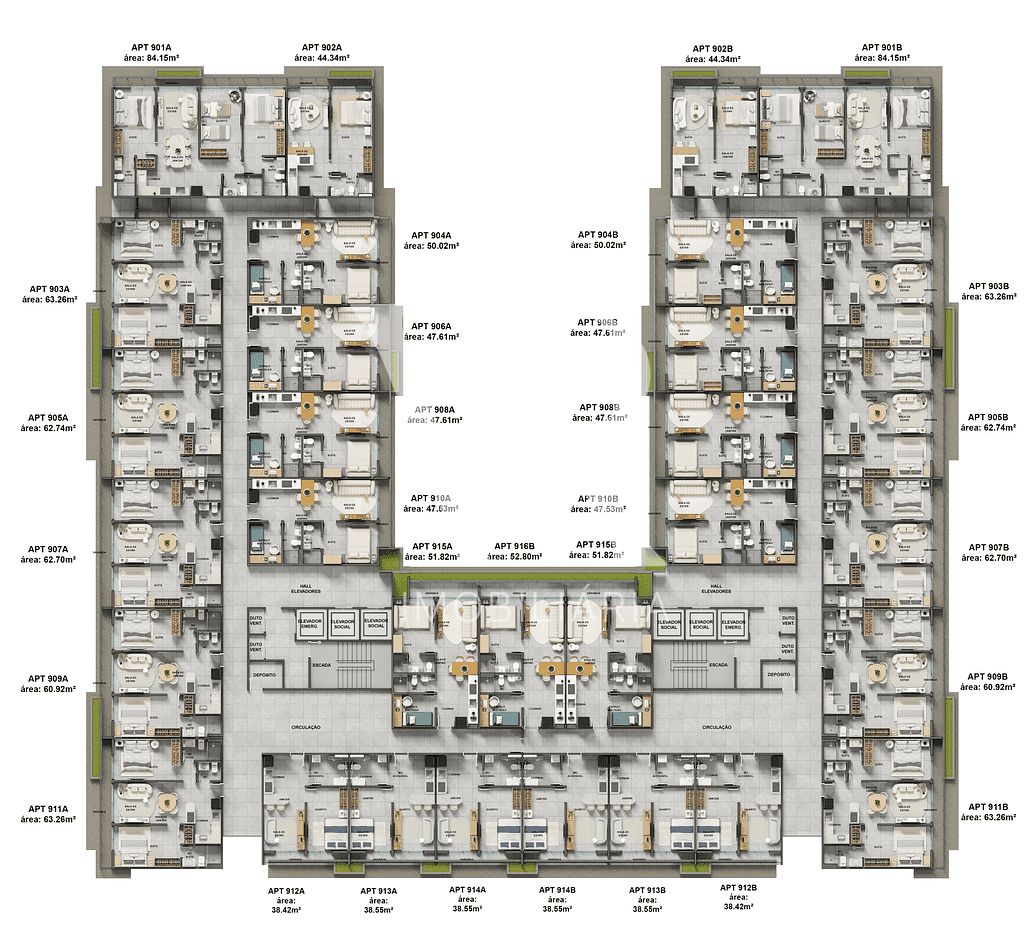 Apartamento à venda com 2 quartos, 60m² - Foto 45