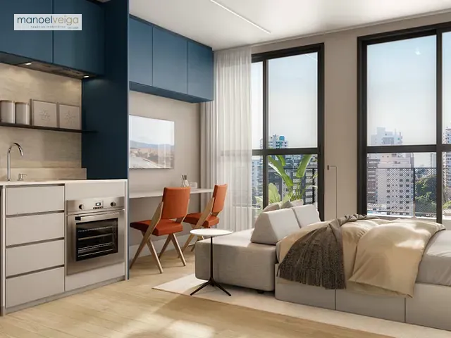 Apartamento 1 quarto e 1 banheiro, à venda, no bairro Rebouças em Curitiba