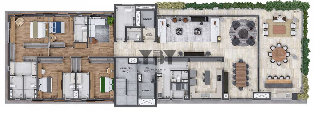 Apartamento à venda com 4 quartos, 427m² - Foto 13