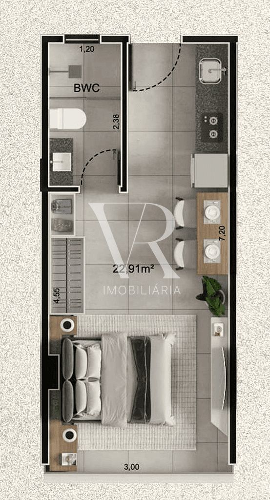 Apartamento à venda com 1 quarto, 22m² - Foto 13