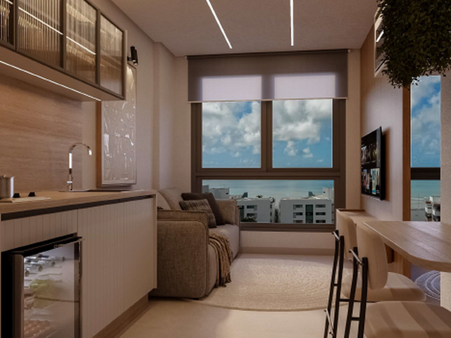 Studio 1 quarto e 1 banheiro, à venda, no bairro Ponta de Campina em Cabedelo
