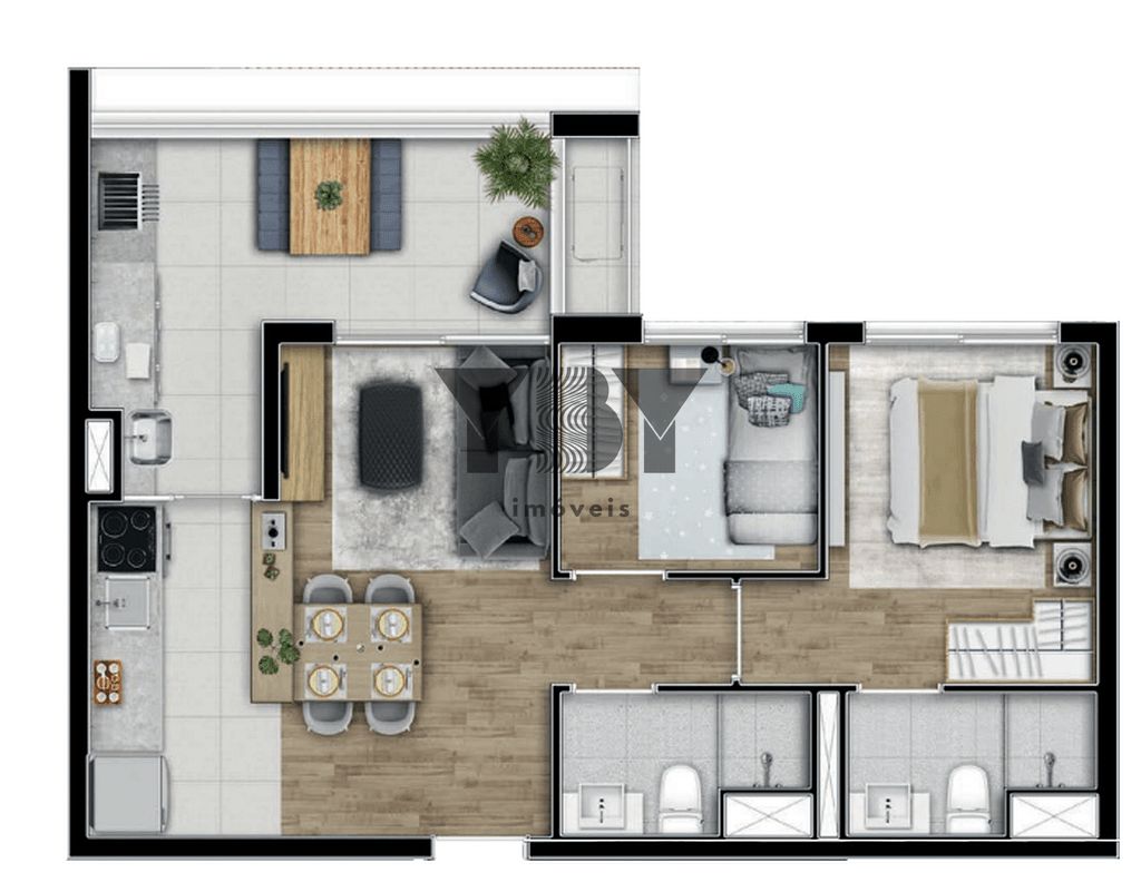 Apartamento à venda com 2 quartos, 55m² - Foto 15