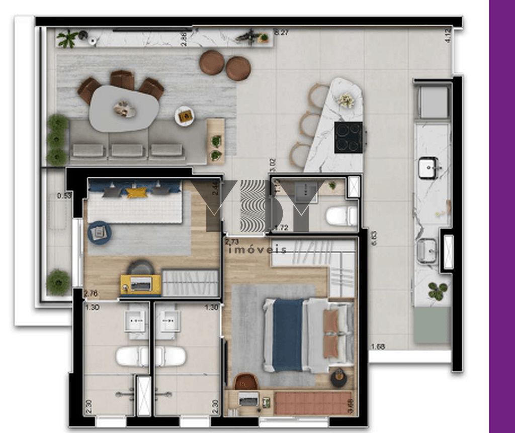 Apartamento à venda com 2 quartos, 59m² - Foto 31