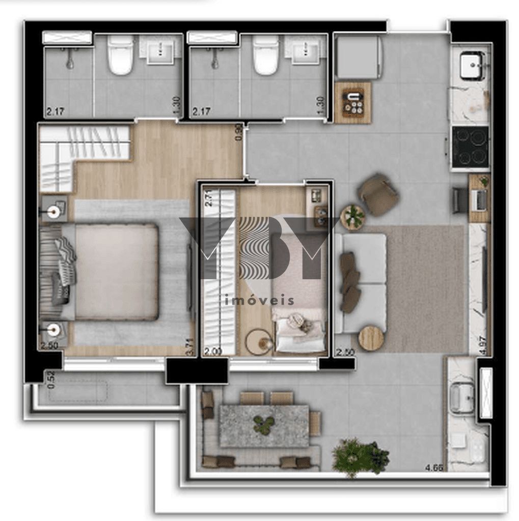 Apartamento à venda com 2 quartos, 70m² - Foto 30