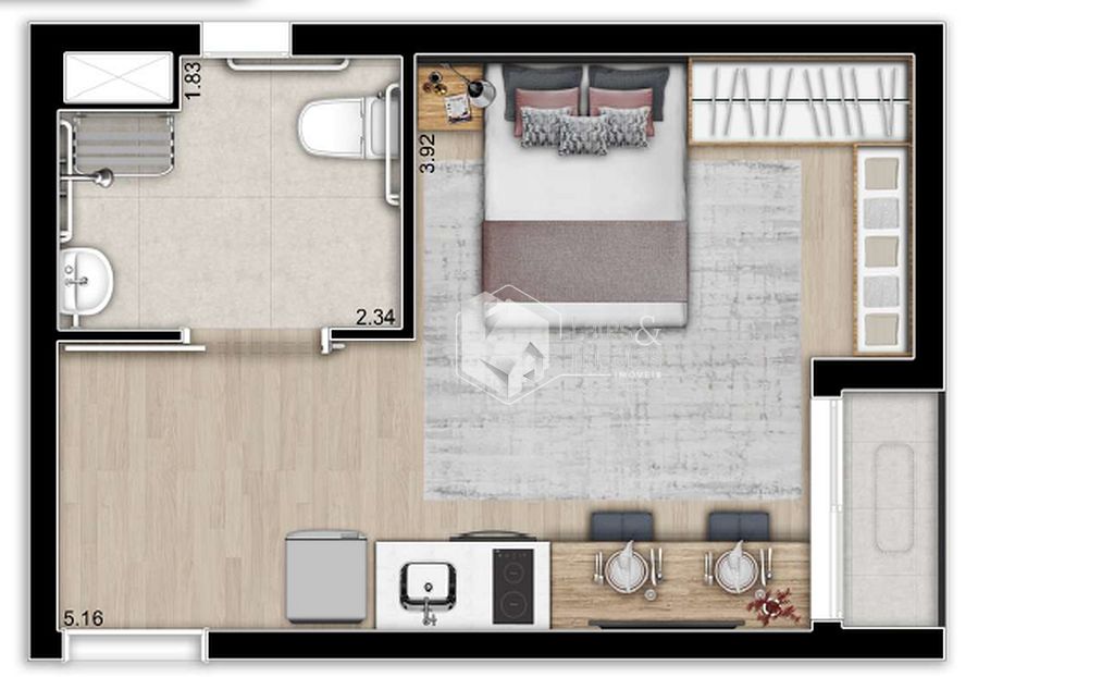 Apartamento à venda com 1 quarto, 29m² - Foto 14