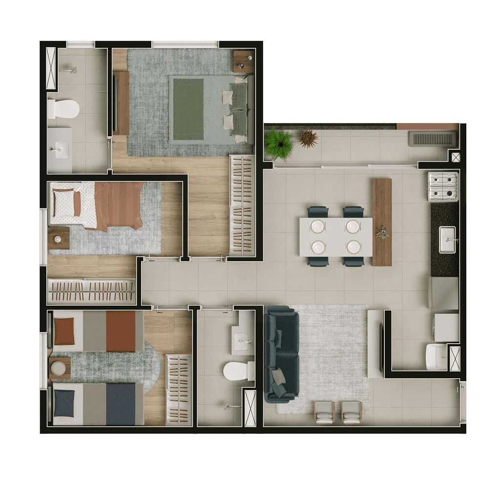 Apartamento, 3 quartos, 97 m² - Foto 18