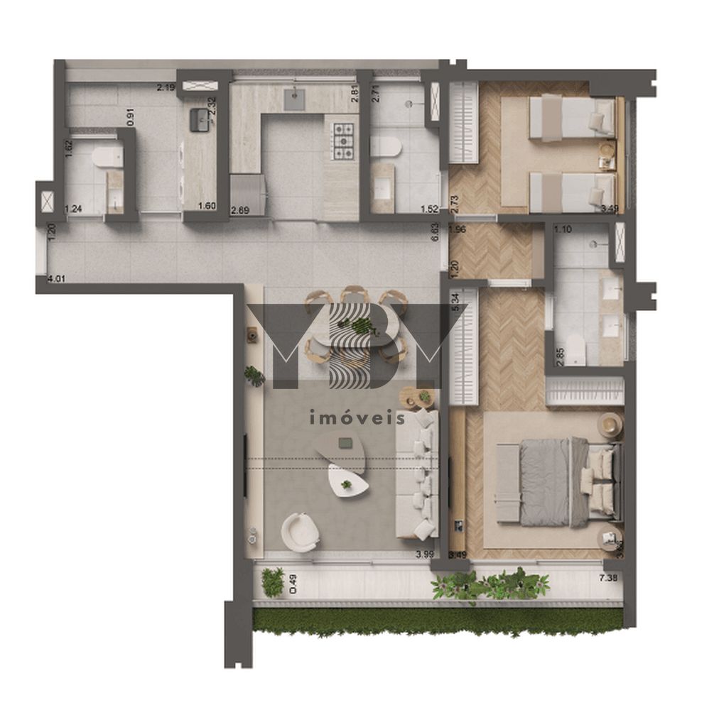 Apartamento, 2 quartos, 103 m² - Foto 38