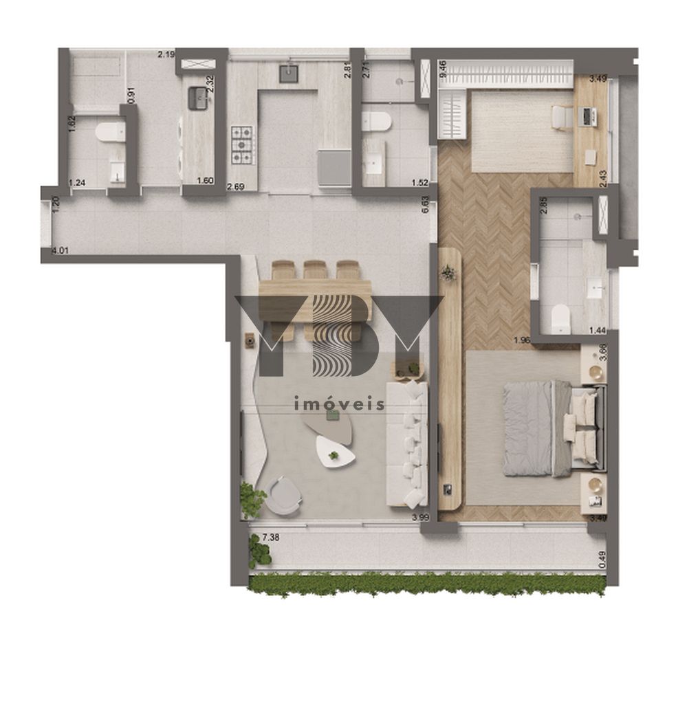 Apartamento, 2 quartos, 50 m² - Foto 39