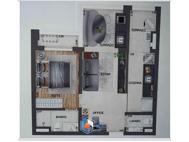 Apartamento 1 quarto e 1 banheiro, à venda, no bairro Vila Mariana em São Paulo