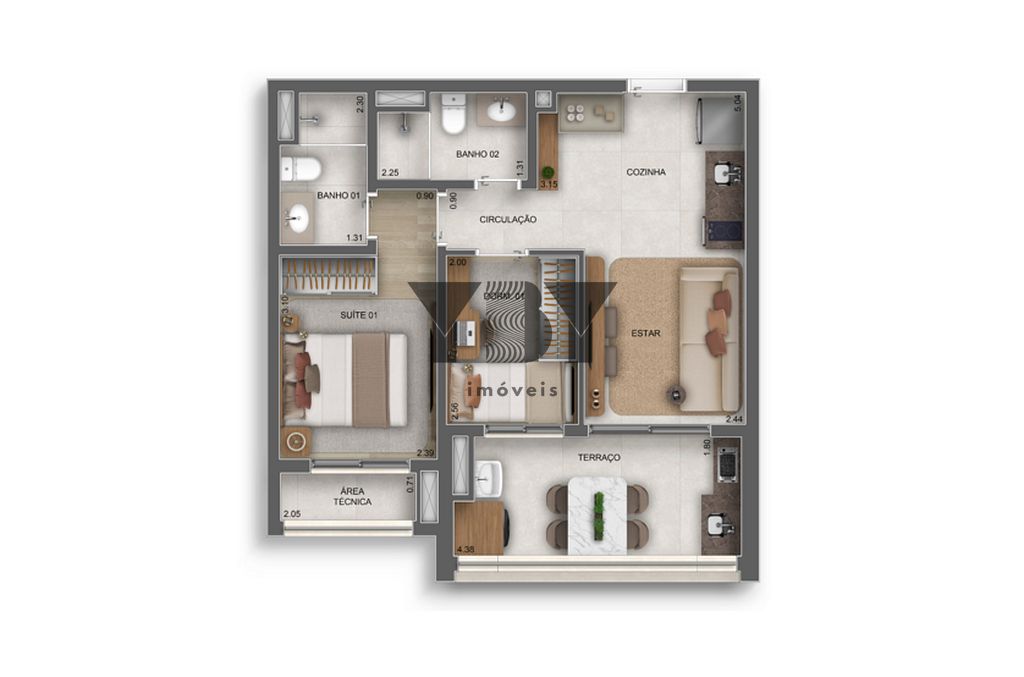 Apartamento, 3 quartos, 66 m² - Foto 27