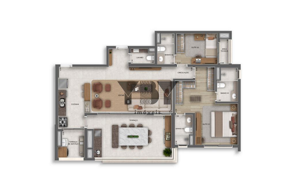 Apartamento, 3 quartos, 66 m² - Foto 36