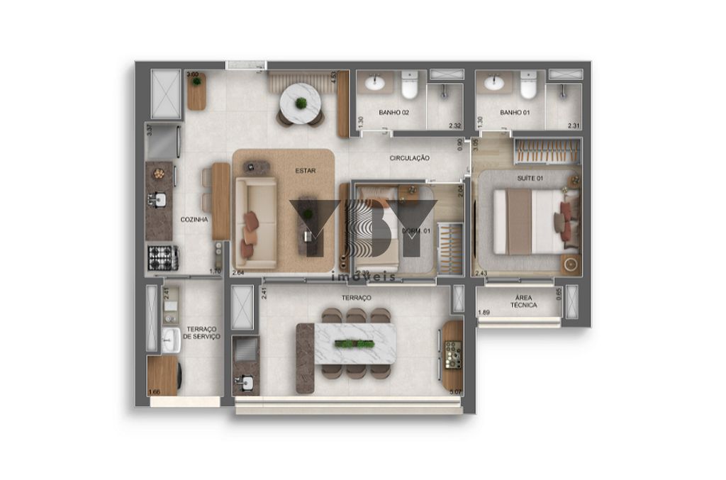 Apartamento, 3 quartos, 120 m² - Foto 28