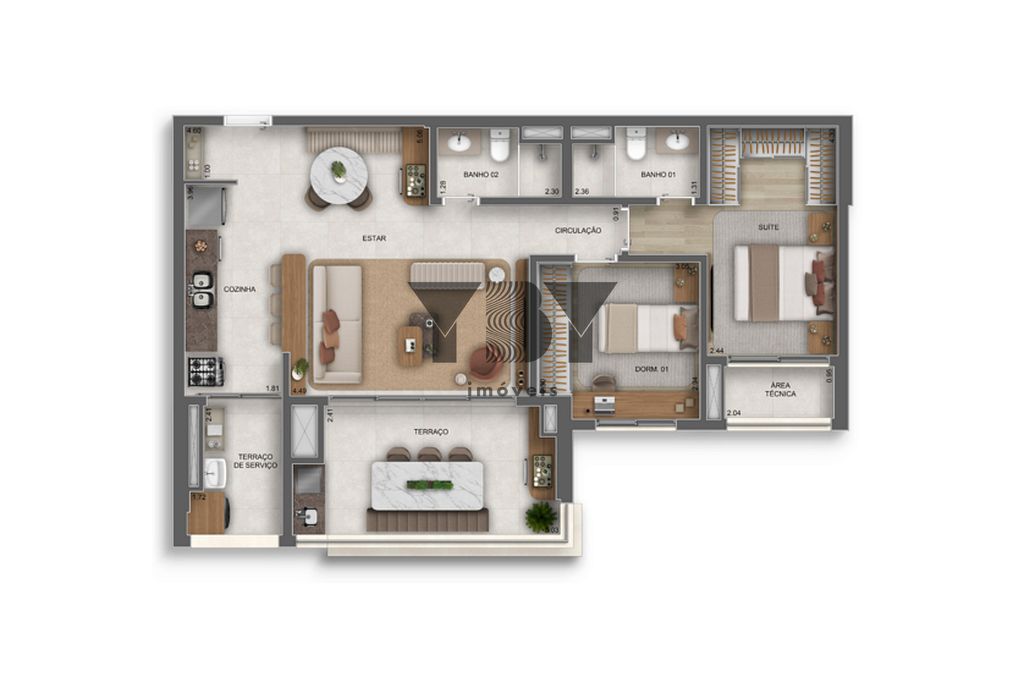 Apartamento, 3 quartos, 88 m² - Foto 33