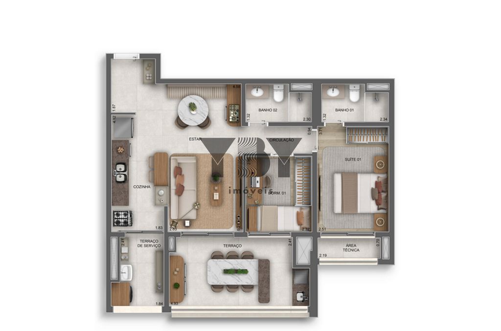 Apartamento, 2 quartos, 79 m² - Foto 31