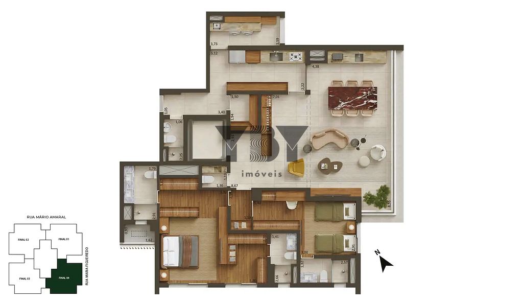 Apartamento, 3 quartos, 163 m² - Foto 35