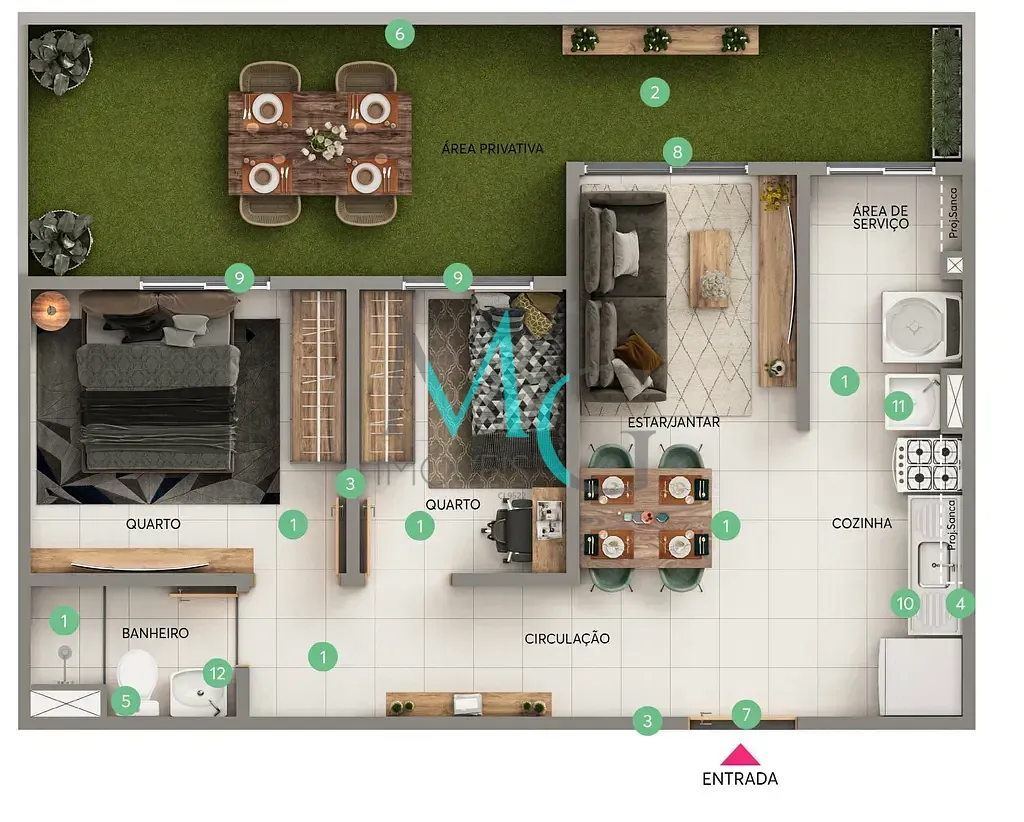 Apartamento, 1 quarto, 35 m² - Foto 6