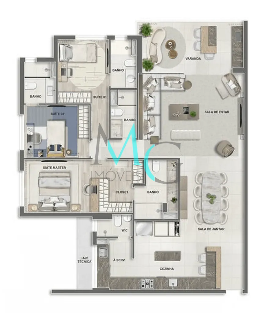 Apartamento, 4 quartos, 145 m² - Foto 67