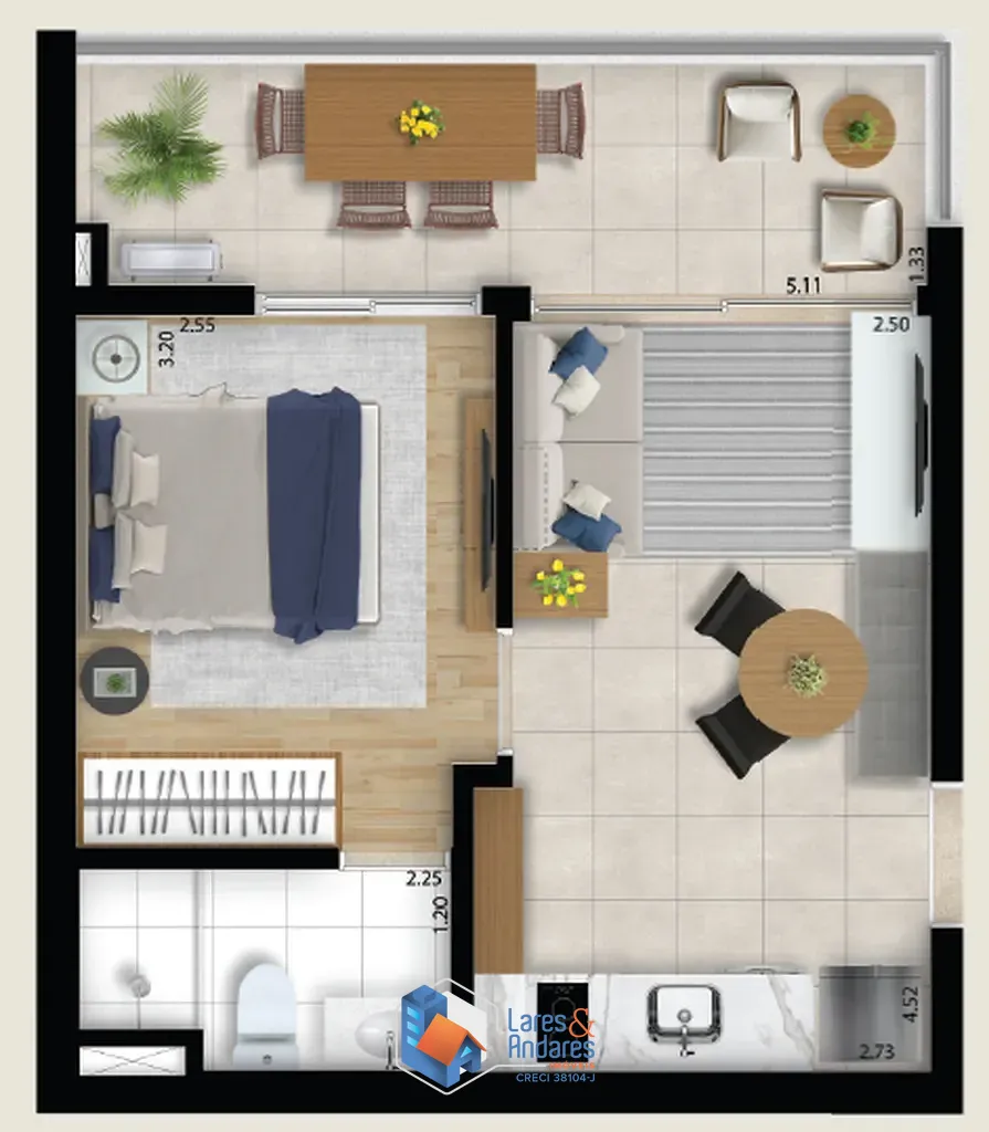 Apartamento, 1 quarto, 34 m² - Foto 20