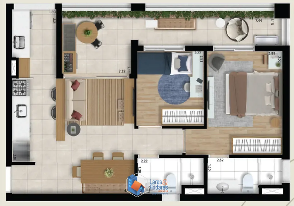 Apartamento, 1 quarto, 34 m² - Foto 22