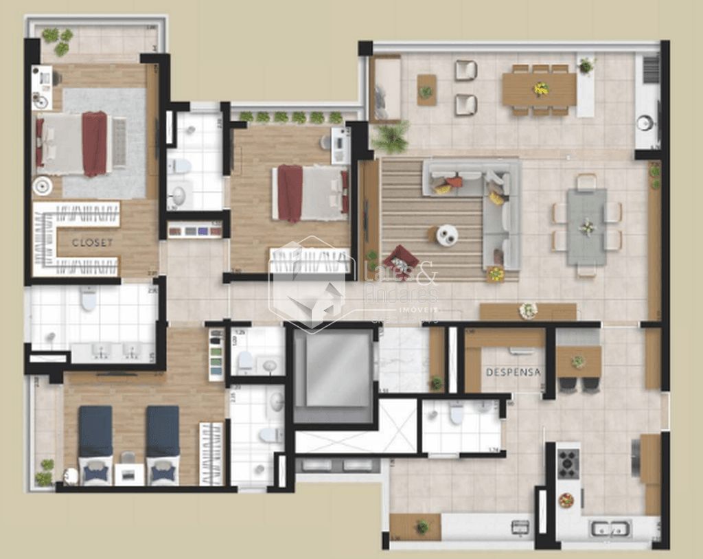 Apartamento, 3 quartos, 162 m² - Foto 33