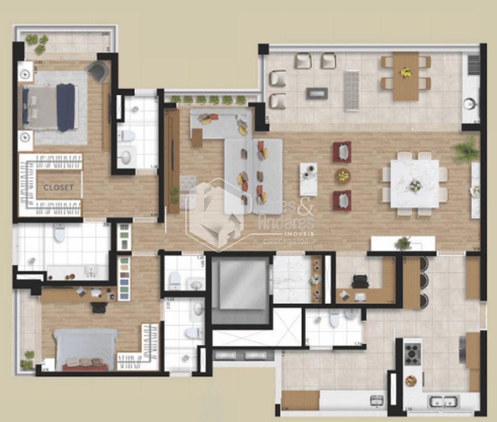 Apartamento, 3 quartos, 162 m² - Foto 34