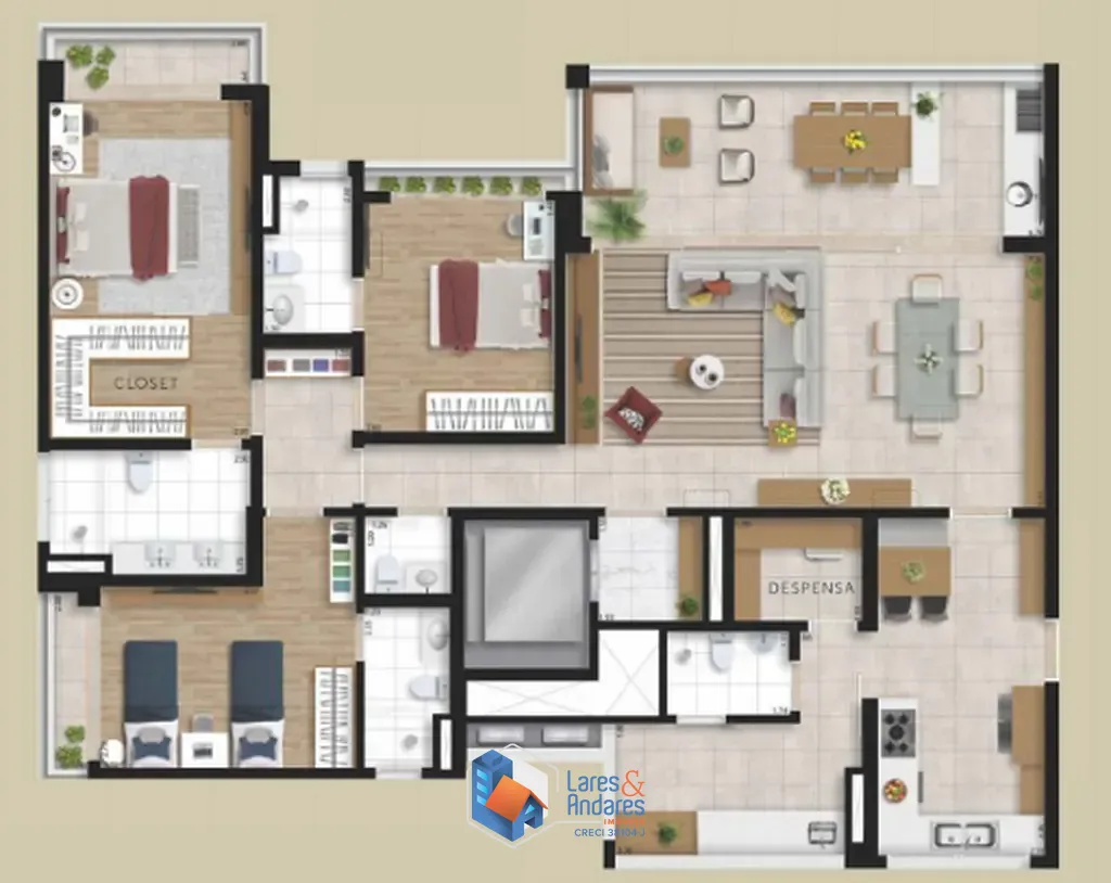 Apartamento, 3 quartos, 162 m² - Foto 33